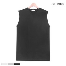 [빌리버스] 남성 나시티 BBN069 남자 민소매 레이어드 티셔츠 여름티