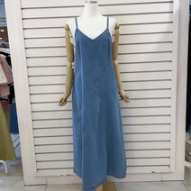 [엔터식스]르피타 데님끈원피스L232UOP403