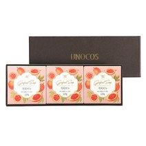 우노코스 게욱비누 선물세트 3입 세안 수제비누, 1세트, 120g*3