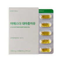 여에스더 대마종자유 에스더포뮬러 여애스더 여예스더 여에스터 1000mg 30캡슐 대마아마씨유, 1개