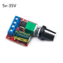 전원공급 미니 DC-DC 4.5V-35V 5A 90W PWM DC 모터 속도 컨트롤러 모듈 조절기 제어 보드 스위치 12V PN35, 01 5-35V