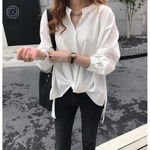 [연당월]트랜드여성복지센블라우스 심플한 분위기의 블라우스써