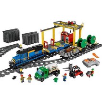 60052 화물 여객 수송열차 원격제어버전 시티 시리즈 기차 장난감 조립 중국 호환 블럭, 화물열차의 원격 조종판