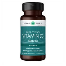 vitamin world Vitamin D3 5000 IU 비타민월드 비타민 D3 5000 IU 100 소프트젤