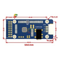 아두이노 키트 코딩 Ziqqucu-WM8960 스테레오 코덱 오디오 모듈 재생/기록 3D 서라운드 사운드 녹음 Arduino SMT32 용 프로그래밍 가능 인코더