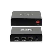 마하링크 4K 60Hz 1대2 HDMI EDID 분배기 스플리터 Splitter 딥스위치 ML-HS246E