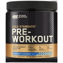 Optimum ON 옵티멈 preworkout gold stand creatine PRE-WORKOUT, 블루베리 레몬, 블랙