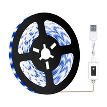 화장대 조명 붙이는 거울 조명 5v led 미러 램프 테이프 usb 램프 헐리우드 욕실 백라이트 핸드 스위프 센서 메이크업, 차가운 흰색, 2년 보증, 5m