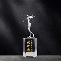 골프트로피 상패패 모임 단체 회원 우수 1등상 골프 스윙, E 타입