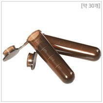 원형 갈색 마이크로 튜브(4ml) 약 30개 RTS