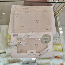 (에뜨와) (07P085103) (출산준비용품) 샤이어 오가닉손수건SET(5매) (유아 출산 백일 돌선물 조카선물)