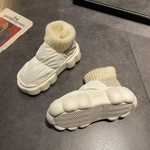 나루니 여성부츠 패딩 패딩부츠 스노우 니트 미끄럼방지 따듯한 가을 겨울 5cm