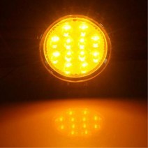 각도조절 차량 보조경광등 서치라이트 비상등 어린이보호 써치램프 취재, 옐로우, 1개