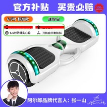 출퇴근 호버보드 전동휠 두발 원힐 투휠 10인치 7인치 대리기사 카트 킥보드 외발, 36V, 6.5인치 무드등 화이트