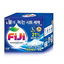 LG생활건강 FIJI 피지 물에 녹는 시트세제 120매, 1box, 105매