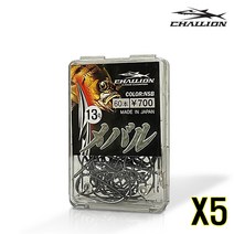 우기마켓 챌리온 CBOX 메바루 블랙메탈 볼락 바늘 5개