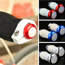 자전거 MTB 핸들바 손잡이 끝 엔드 안전 LED 램프 등, 핸들바 LED 블랙