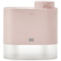 BBB 트리플블랙 무선 미니 투인원 가습기 BBB-HUS05050D Series (무드등 듀얼분사 0.5L), 핑크베이지