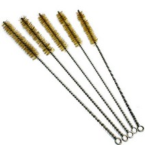 heymous 황동 와이어 bristles 브러시 청소 브러쉬 세트 튜브 병 파이프 용접 슬래그 및 녹 제거 클리너 도구 직경 15mm 5 조각