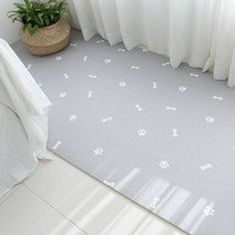 따사룸 강아지 미끄럼방지 매트 거실 110 x 100cm 9mm 롤형 방수 애견매트 대형, 도그프린트