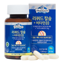블루검 리퀴드 칼슘 앤 비타민 D3 90g, 60정, 1개