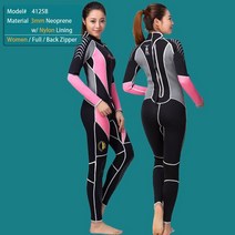 5mm 잠수복 네오플랜 다이빙슈트 해녀복 서핑 5mm 잠수복 프리미엄 네오프렌 잠수복, 4125B-3mm 여자, XS