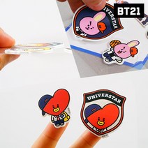 bt21 폭신 입체 스티커 다이어리 꾸미기 방탄팬 선물, 코야