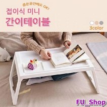 ForU577 간편한 접이식 폴딩 간이 공부책상 좌식 테이블 폴딩테이블 야외테이블, 화이트