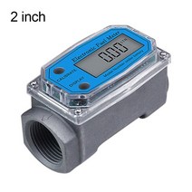 Fuel Kerosene Methanol Water PCB Electronic Flow Indicator Flowmeter Gauge Digital Turbine Meter Sen, [03] 2 inch