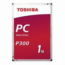 도시바 P300 8.89cm HDD 하드디스크 HDWD110 SATA3 7200 64M, P300 시리즈, 1TB