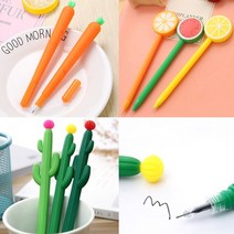 선인장 과일 중성펜 0.5mm 다꾸 드로잉 연습 캘리그라피 당근 볼펜, 2-5. 선인장 딥그린