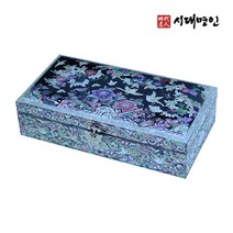 [시대명인] 나전칠기 자개 새 꽃 이조 다용도함