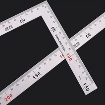 공구라면 (09RM) 스틸 강철자 직각자 눈금자 산업용 철자, 직각자 250*500, 1개
