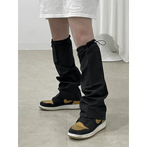 [유니크/힙스타일] 루즈핏 나일론 스트링 레그워머 2color