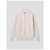 빈폴 22FW[BC285AA18A]베이지 케이블 풀 집업 카디건