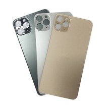 후면 유리 큰 와이드 카메라 구멍 아이폰 호환 11 13 프로 맥스 배터리 커버 12 14 플러스 하우징 도어 교체 예비 부품 10 피스, [14] 10pcs For iP14Plus