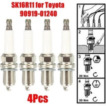 벤츠 점화플러그 플러그 호환 엔진 소모품타닛산 기아 메르세데스-벤츠 sk16r11에 대 한 4 PCS SK16R11 자, 01 White