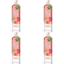 키워도 회의 미팅 회사 탕비실 사무실 간식 자연은 요거상큼 복숭아 1.5L 페트 12개 1.5L, 4세트