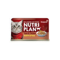 동동이네 고양이 캔 동원 뉴트리플랜 캣 캔 흰살참치와 닭가슴살 160g 배변활동 도움 그레인프리 고단백 습식 통조림 캔간식