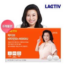 락티브 비타민D3 4000IU 8개월분 (300mg x 240캡슐), 단품, 단품