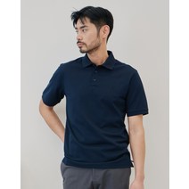 23SS [COMMUTER] 네이비 솔리드 카라 티셔츠 HZTS3B894N3