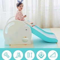 국산 쿠쿠토이즈 아기미끄럼틀 높낮이조절 쿠카 기린 유아 미끄럼틀 실내놀이터 돌아기 장난감, 우주선쿠카미끄럼틀민트