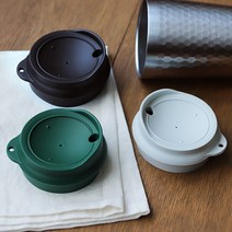 [리본제이]실리실리 텀블러 캡(냉장고컵350 510ml 골드컵460ml 뚜껑 단품), 그레이