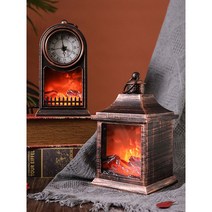 엔틱 벽난로 무드등 랜턴 모닥불 불멍 LED 램프 취침등 조명 인테리어 소품 디자인 상품