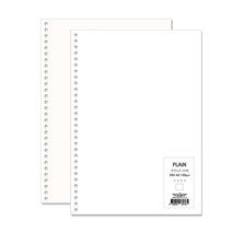 이글바인더 A4 30공 무선 무지 노트 리필 속지 내지 용지 양식지, 100g 백색 100매