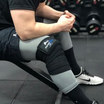 G2P HawKEye 웨이트트레이닝 스쿼트 헬스 무릎보호대 2개1세트, 블랙, 1세트