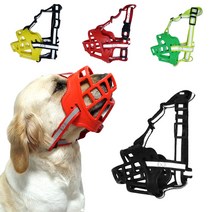 강아지 입마개 실리콘 4색상, 파워 실리콘 옐로우 6호