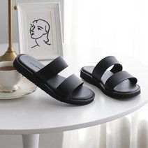 키큰 여성 가죽샌들 푹신한 슬리퍼 250 280 피크닉 중고등