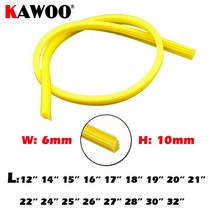 자동차 수입 부품 튜닝 용품 자동차 와이퍼 블레이드 실리카 젤 실리콘 리필 스트립 2 개 프레임리스 6mm