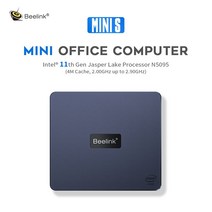 미니PC 데스크탑 고사양 Beelink mini s windows 11 intel 11th gen jasper lake n5095 ddr4 8g 128g 16gb 512gb, n5095 16기가 램, 256GB SSD